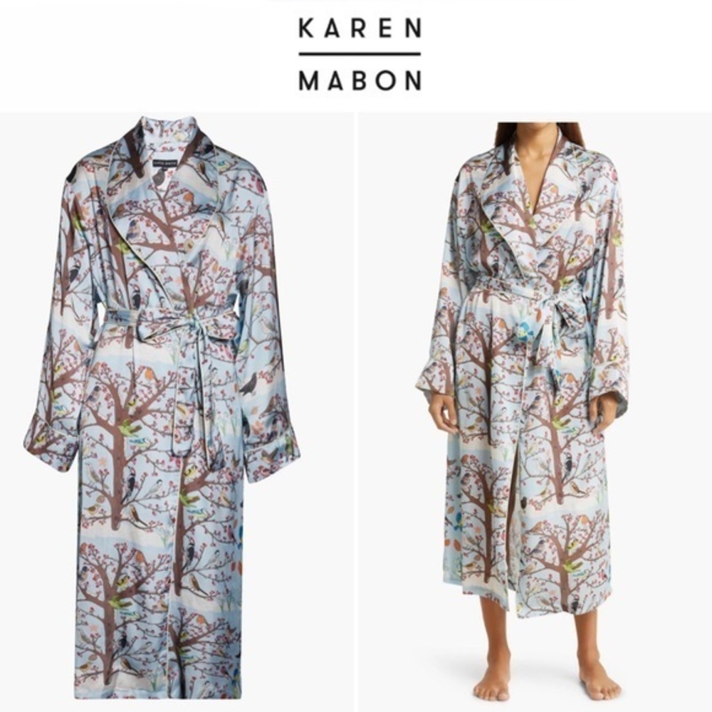 Karen Mabon Winter Birds Long Robe S/M 170$